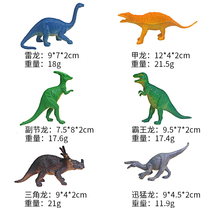 Materiales educativos infantiles transfronterizos, set de juguetes de modelos de dinosaurios y vida marina realistas pintados a mano para ciencia y educación.