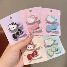 韩版可爱卡通kitty猫发夹少女心百搭刘海侧边夹儿童碎发边夹发饰