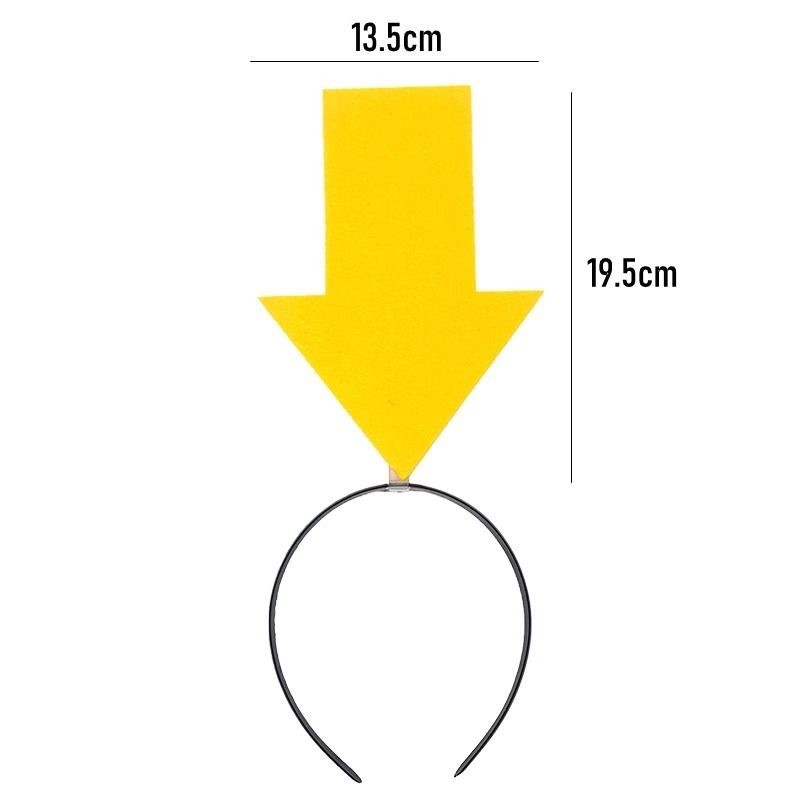 Cross-Border New Arrow Headband Funny Anti-Lost Arrow Headband Cute Symbol Headwear Performance Hair Accessories Wholesale