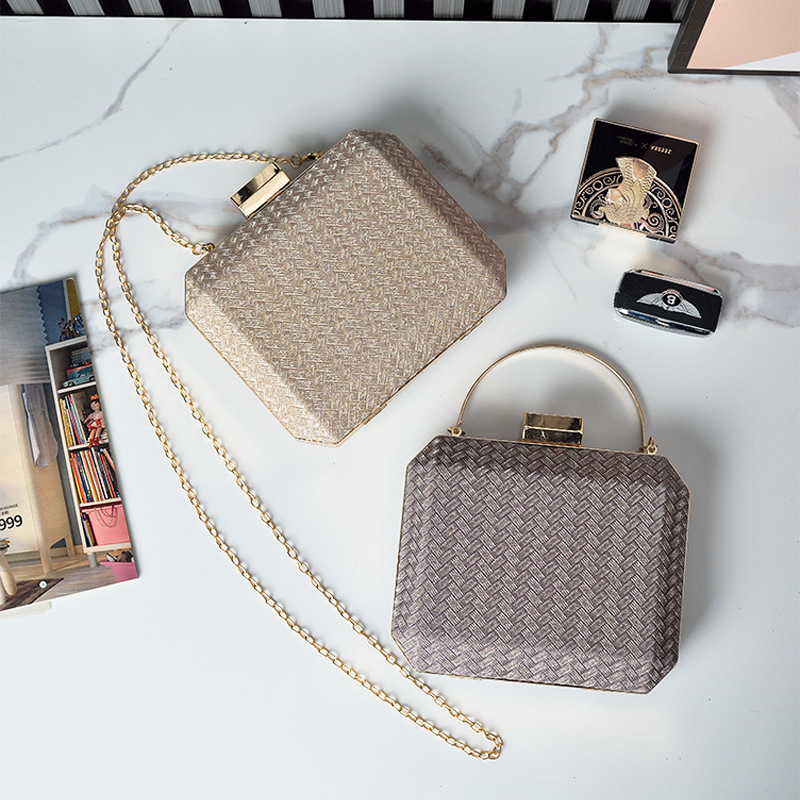 Bolsa de cena de moda europea y americana simple, bolsa de mano, vestido de damas, bolsa de cheongsam, fabricante de comercio electrónico transfronterizo, venta caliente