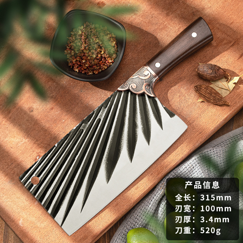 Cuchillo de cocina de varios estilos de Jianghu forjado a mano cuchillo de cocina de doble uso cuchillo de corte de carne cuchillo de corte de hueso cuchillo de corte Yangjiang