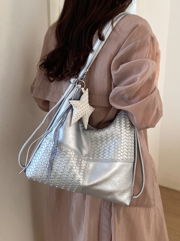 Bolsa multipropósito de gran capacidad para mujeres verano 2026 nueva moda empalme mochila de hombro de viaje bolsa de ocio