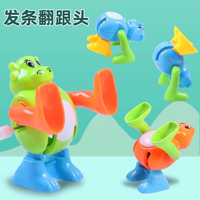 Animales de cuerda con volteretas, juguete acrobático para kindergarten y regalos