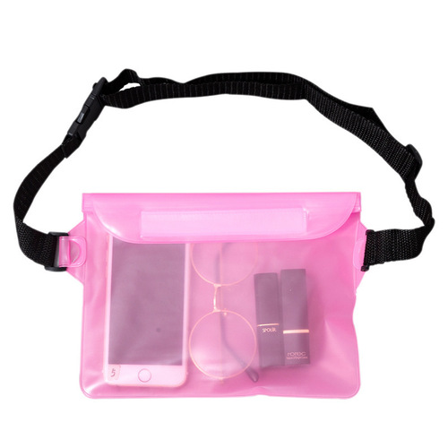 Waterproof Phone Case with Touchscreen Outdoor Floatable Portable Transparent Sealed Storage Bag Swimming Waist Bag Crossbody Bag
