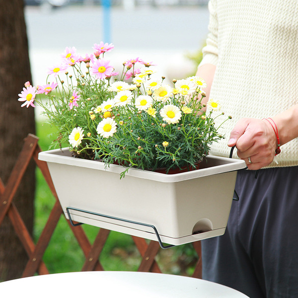 Thickened Holland Pot Lazy Plastic Planting Tank Balcony Family…