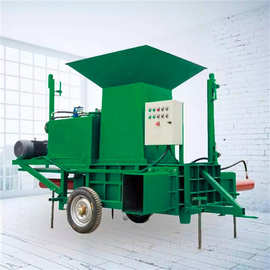 自动上料打捆包膜机养殖场牧草打捆机工作视频方捆压块机图片