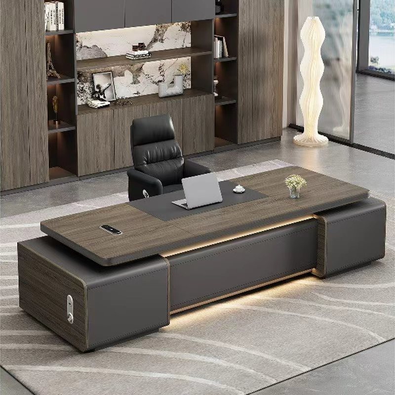 老板桌办公桌董事长总裁大班台现代高档大气总经理办公室桌椅组合