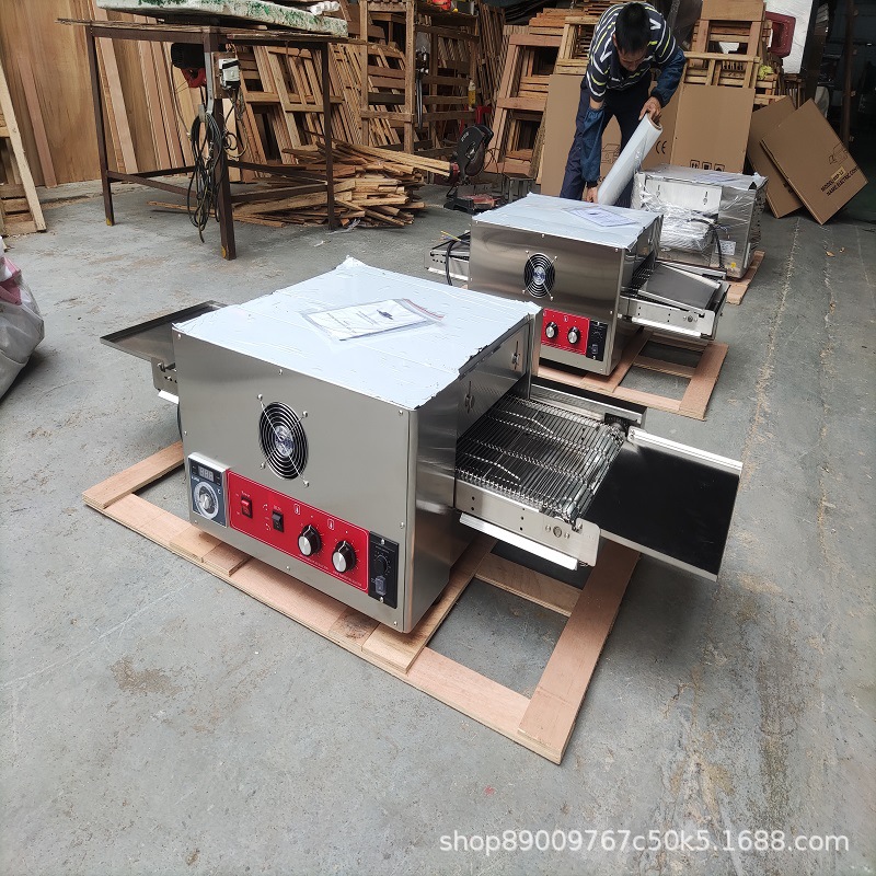 电披萨炉户外电热履带式披萨烤箱链式披萨炉商用传送式烤炉可移动