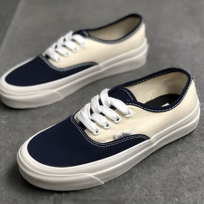 純粋なオリジナル Vans キャンバスシューズロートップレースアップレトロスケートボードシューズカップルカジュアルスポーツシューズキャンパススリッポントレンディな靴|undefined