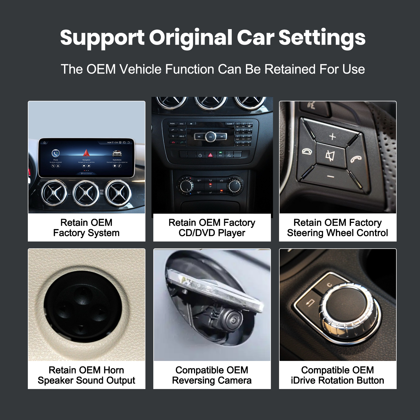 Suitable for Mercedes B-Class 2011-2012 Models, the Linux Screen Replacement Device Is Compatible with Ntg4.0 System Bba