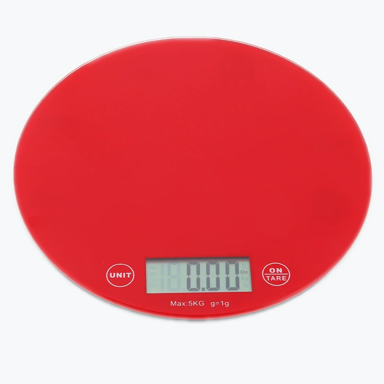 Круглый закаленное стекло кухонные весы электронные кухонные весы пищевой масштаб ингредиент масштаб грамм выпечки