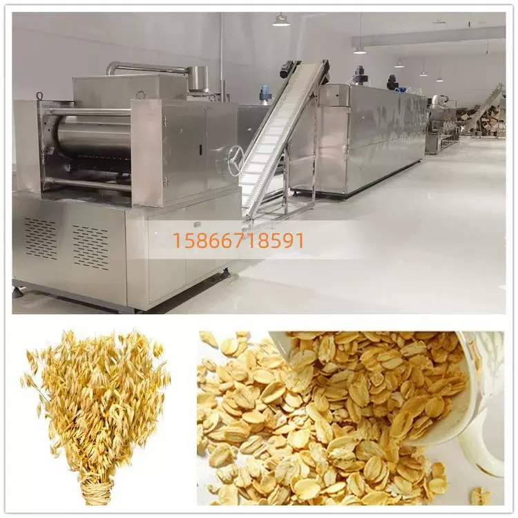 厂家定制黑燕麦片机器生产线厂家早餐谷物加工设备