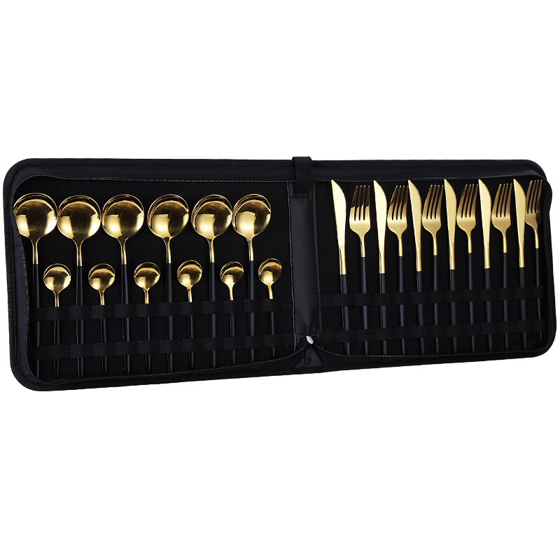 골드 + 블랙 24 개 세트