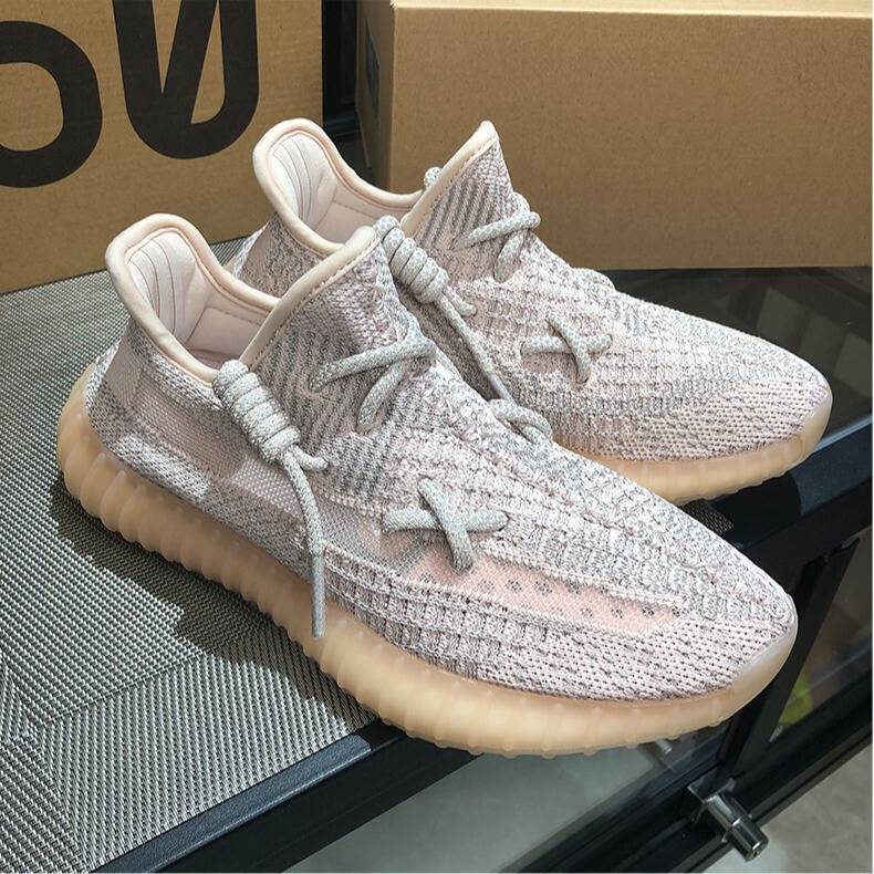 Putian Shoes Coconut 350v2 Really Explosive High Version Breathable Shoes White Sky Star Tail Light Leisure Sports Men's and Women's Shoes
