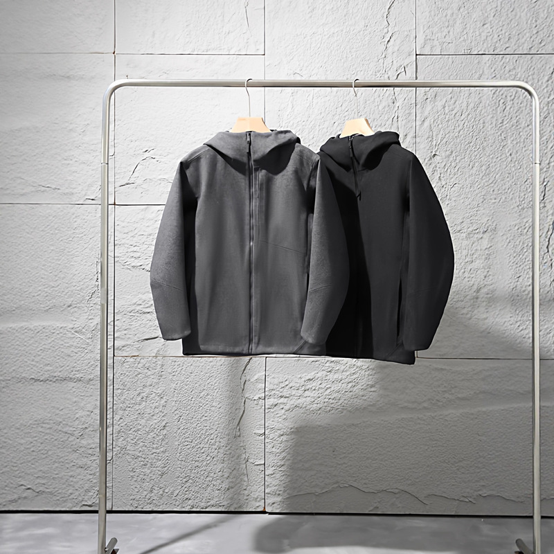 Internet Celebrity Hot Style! the Same Jacket as Niaojia! Sawyer Wool Hoody Wool Fully Glued Soft Shell