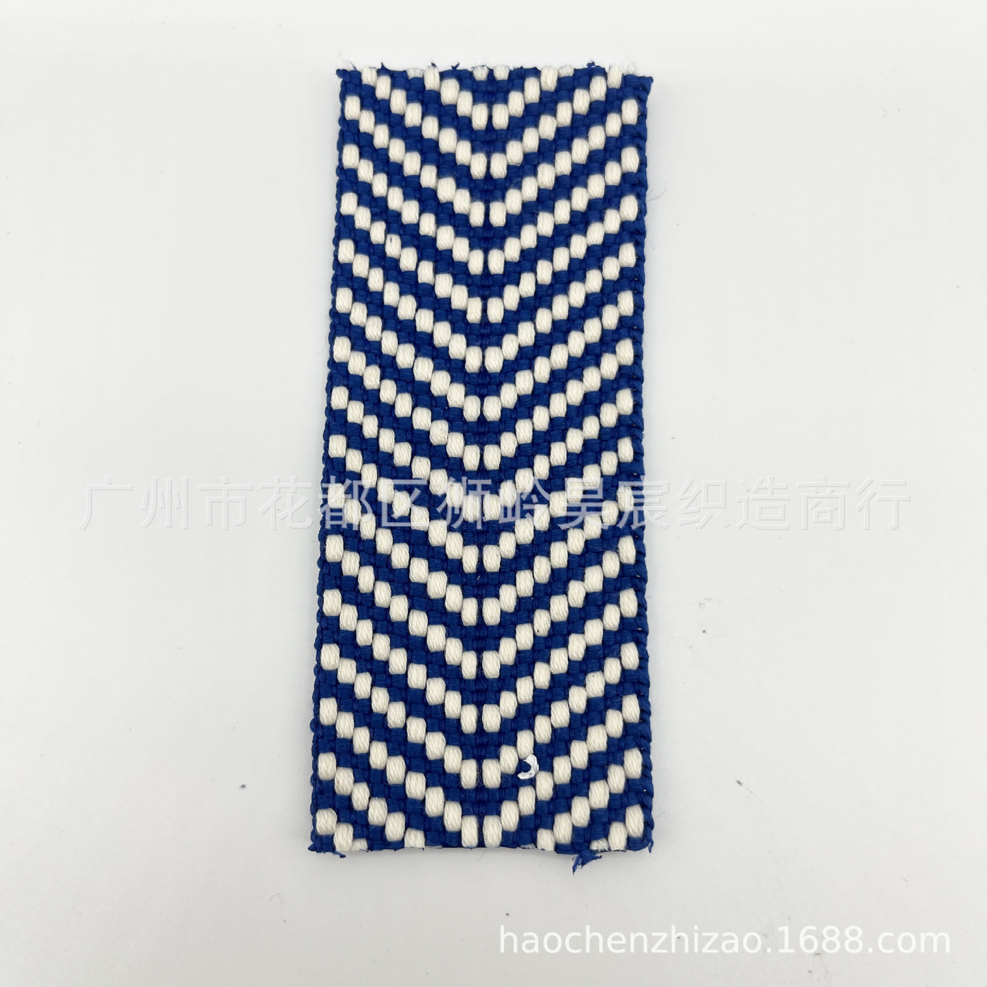 Spot poliéster algodón imitación poliéster poliéster V punto jacquard color contraste algodón cinturón de lona bolso de hombro cinturón de mano cinturón de cuero