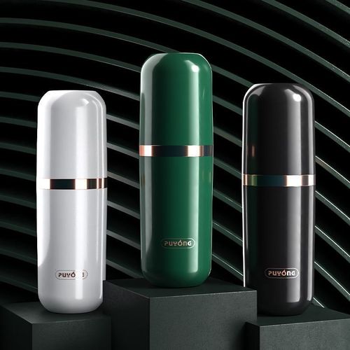 Light luxury travel wash cup, portable wash set, three-in-one toothbrush cup, travel and business trip couple mouthwash cup