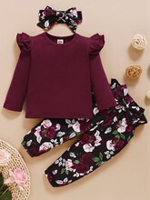 X 36837 Girls' Floral Bow Outfit Ůͯ������װ ŷ������羳