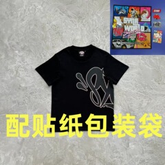 Synaword アメリカンフォームレタープリント半袖Tシャツショーツメンズトレンディブランドカジュアルスポーツsynaworld
