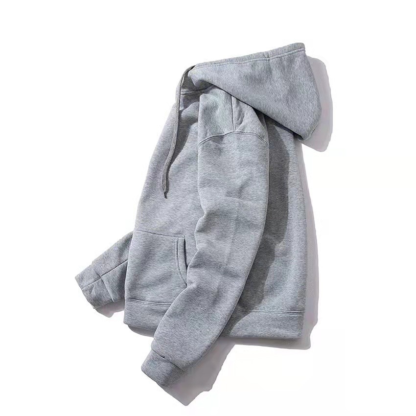 Hoodie Tops Type Unisex Hoodies Long Sleeve Pocket Simple Style Solid Color