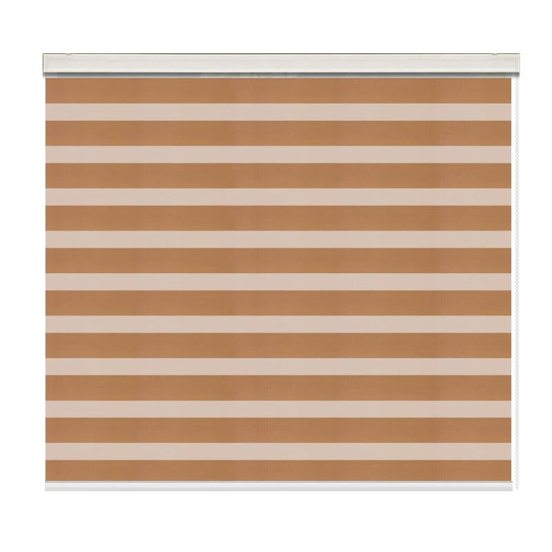 Customized American double-layer zebra blinds, office bathroom light-shading lifting beaded gauze curtains