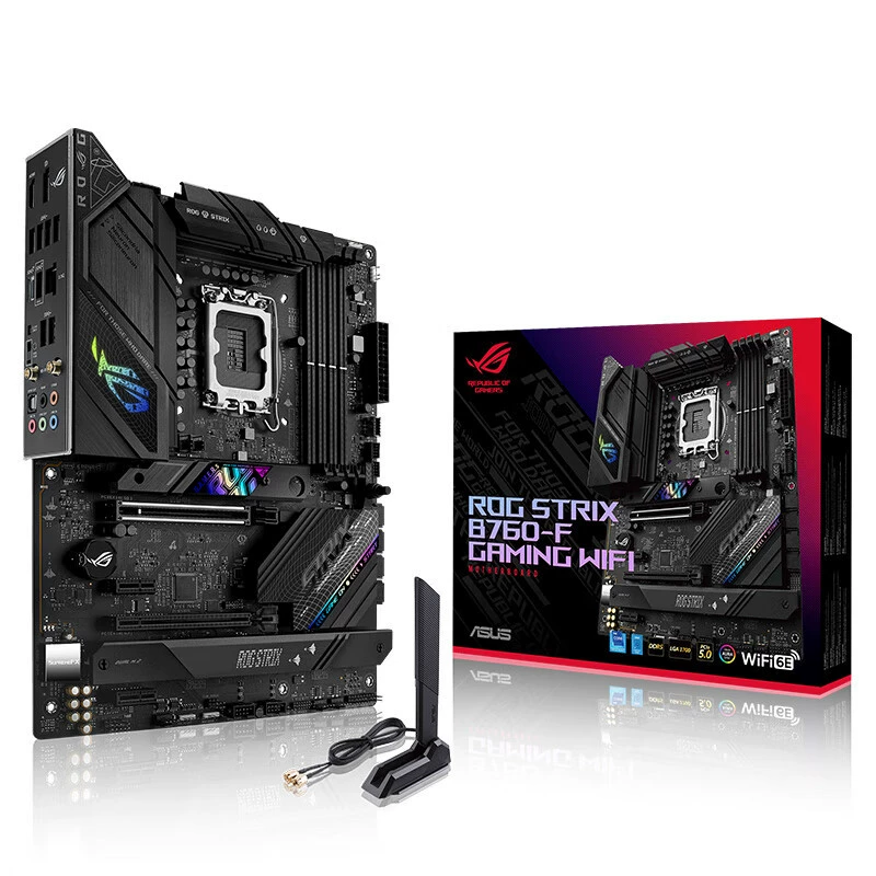 Материнская плата ROG STRIX B760-F GAMING WIFI поддерживает DDR5 CPU 13700K