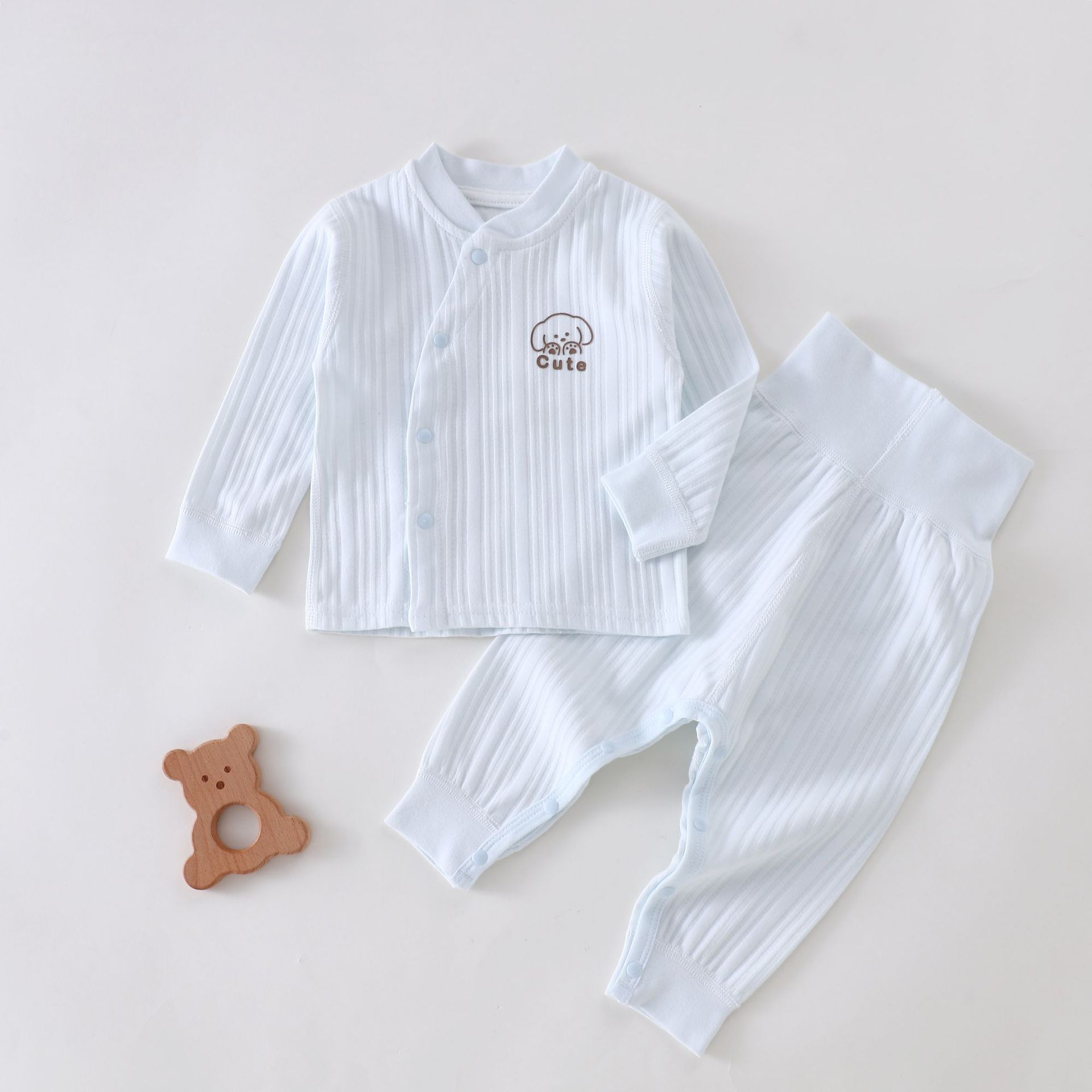 Capa de otoño de niños, pantalones de otoño de cintura alta para niños y niñas, ropa interior caliente para bebés de algodón nuevo