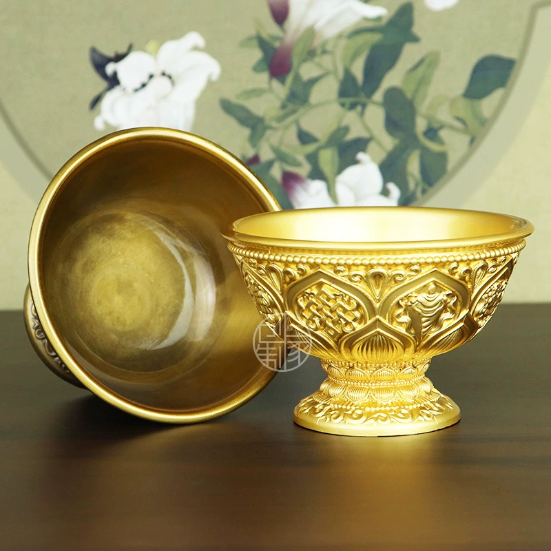 Оптовая antique коллекция восьми сокровищ лотос, сплав чаши и миски, удача на новоселье, домашние мастерские украшения, чаша, улучшающая богатство