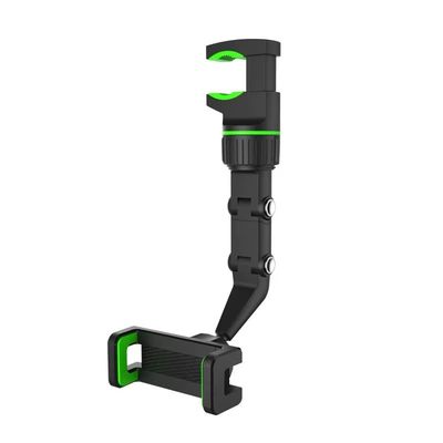 Car Rearview Mirror Phone Holder Car phone holder - multifunctional-clip-green-clip-style