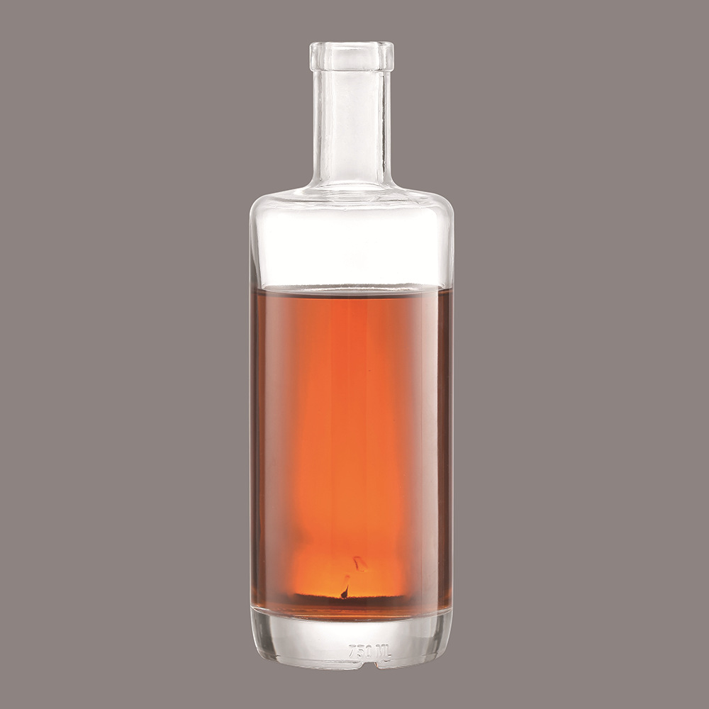 700m伏l特加厚底郎姆酒瓶威士忌酒瓶500ml晶质料玻璃瓶洋酒瓶