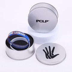 Tinplate can round iron box mugwort anti-mosquito bracelet packaging anti-static silicone bracelet iron box