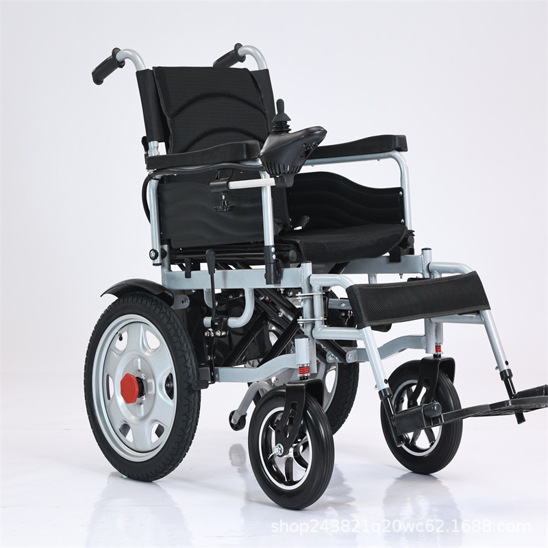 Cross-Border Customized Electric Wheelchair for the Elderly, Intelligent Automatic Folding Electric Wheelchair for Disabled People