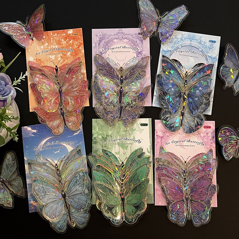 Cross-Border Laser Foil Butterfly Wall Stickers, Three-Dimensional Exquisite Pet Vintage Decoration, DIY Stickers for Bedroom Creativity Cross-Border Laser Foil Butterfly Wall Stickers, Three-Dimensional Exquisite Pet Vintage Decoration, DIY Stickers for Bedroom Creativity