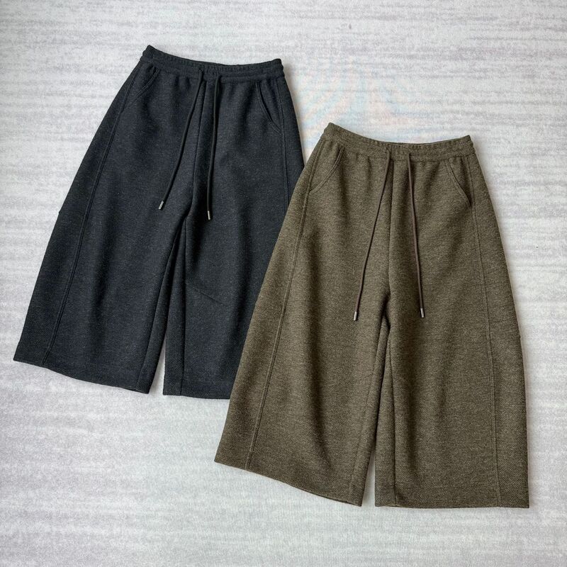 Cropped Saddle Pants, Stylish! Wool Blend, Elastic High Waist, Drapey, Warm, Loose Fit, Slimming Balloon Boot Pants for Women in Winter Cropped Saddle Pants, Stylish! Wool Blend, Elastic High Waist, Drapey, Warm, Loose Fit, Slimming Balloon Boot Pants for Women in Winter
