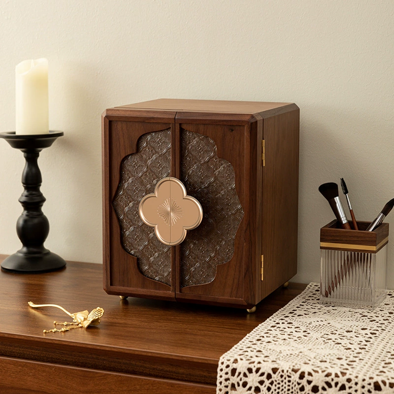  Wooden storage system, high-end sophisticated storage box, retro jewelry, Chinese style, Birthday gift