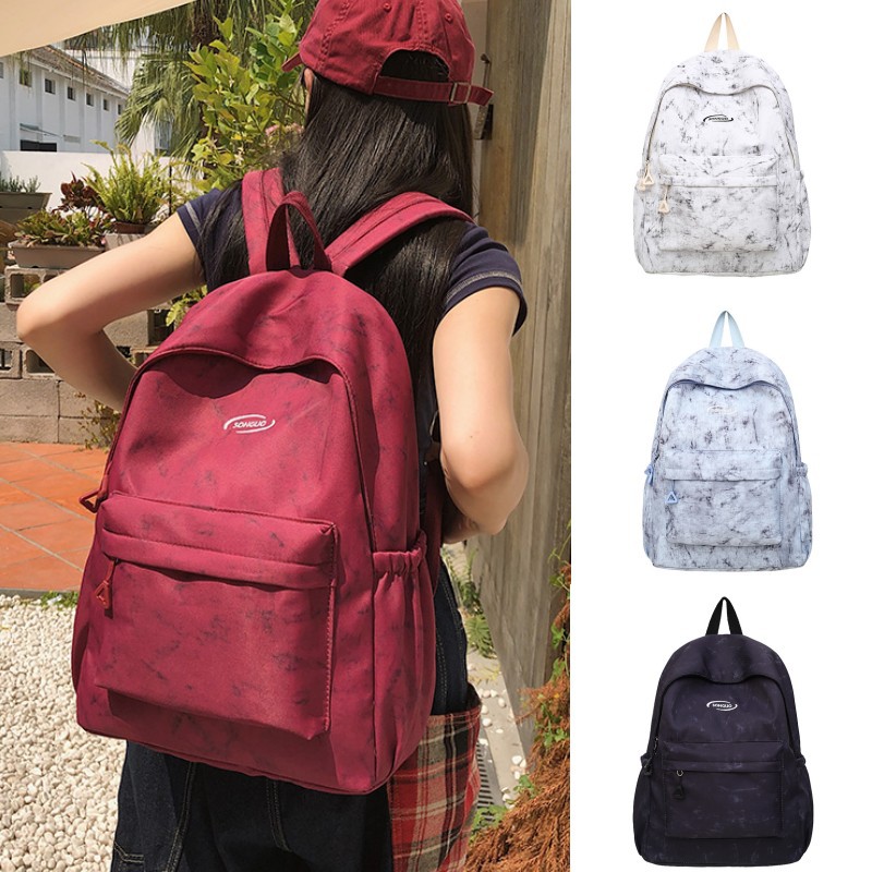 2025 nueva mochila de moda para estudiantes universitarios, mochila escolar para estudiantes de secundaria y preparatoria, mochila de viaje simple y ligera de gran capacidad