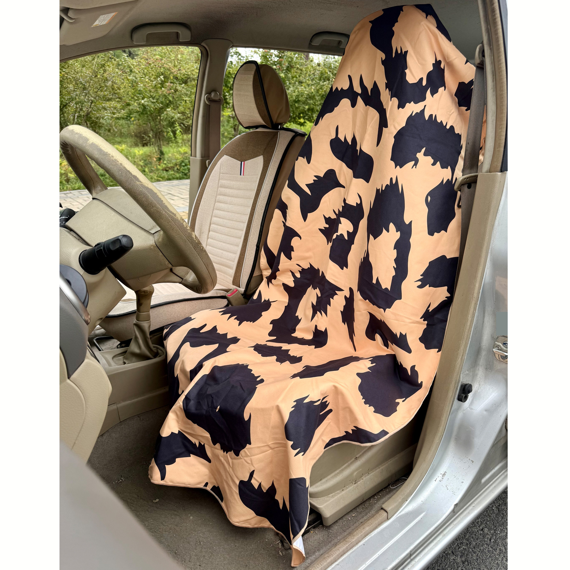 Cross-Border Ultra-Fine Fiber Quick-Drying Universal Car Seat Cover Towel, Beach Towel, Yoga Mat Towel, Sweat-Absorbent and Dust-Proof