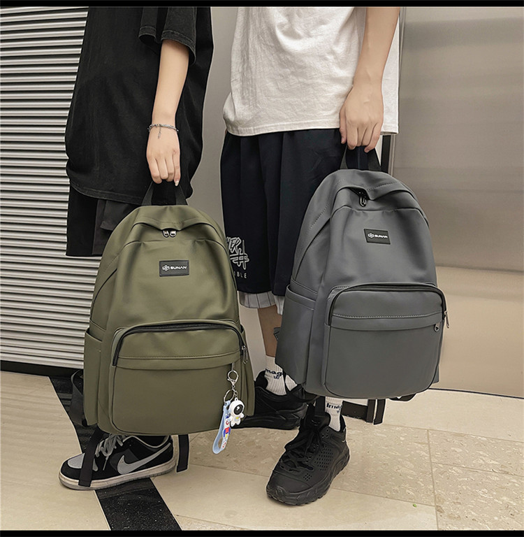 Schoolbag Korean Version Of The Large-capacity Travel Simple Backpack New Fashion Student Backpack display picture 15