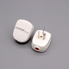 厂家批发白色一体铜三角插头量大价优白色10A三极纯铜电源插头