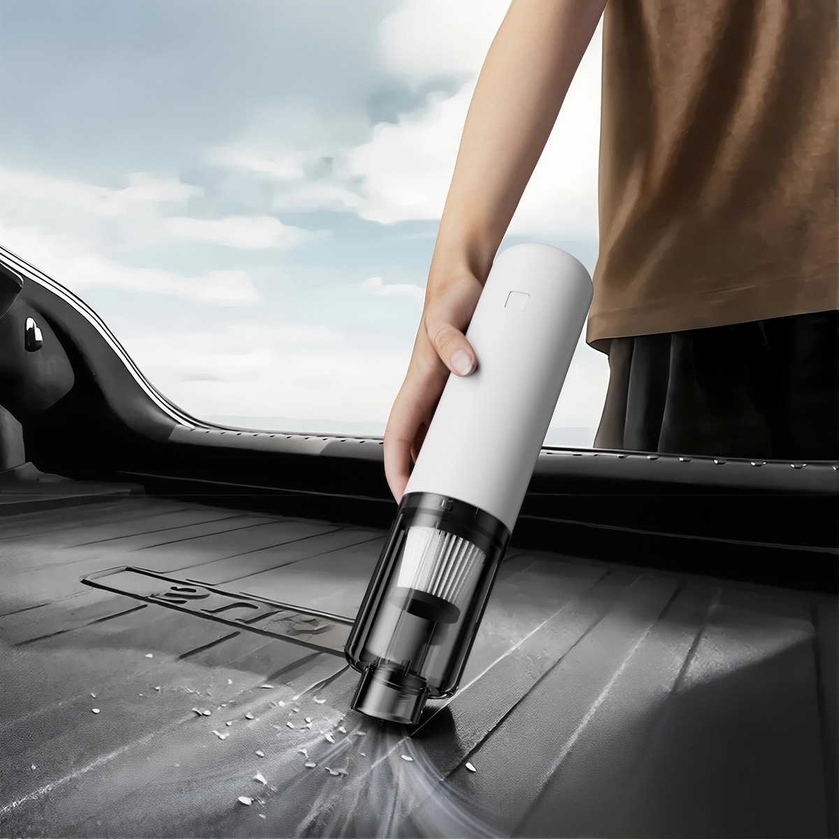 Car Vacuum Cleaner Blowing and Sucking Dual-Purpose Car Handheld Portable Small Mini Blowing and Sucking All-In-One Car with Super Powerful Suction