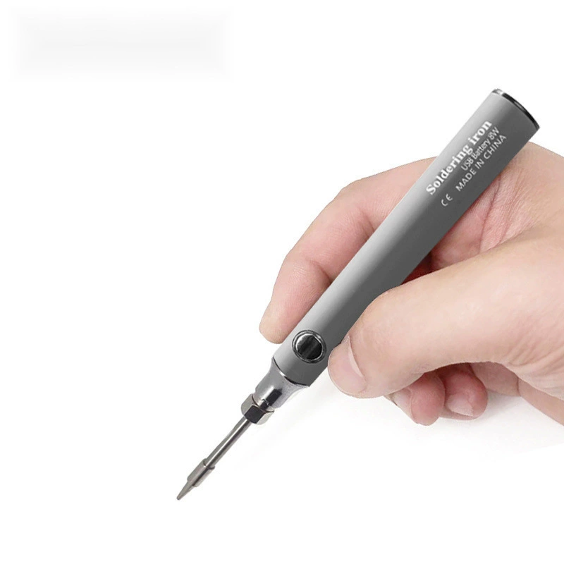 Портативный перезаряжаемый USB-компактный электрический паяльник 5 В, паяльник с внутренним нагревом, паяльник с регулируемой температурой, 8 Вт, интеллектуальный паяльник для сна