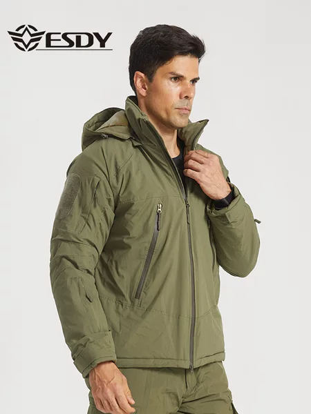 ESDY Outdoor Camouflage Jacket Top Cold-proof Warm Thickened Sportswear Cotton-padded Jacket Outdoor Men's Cotton-padded Jacket No.3
