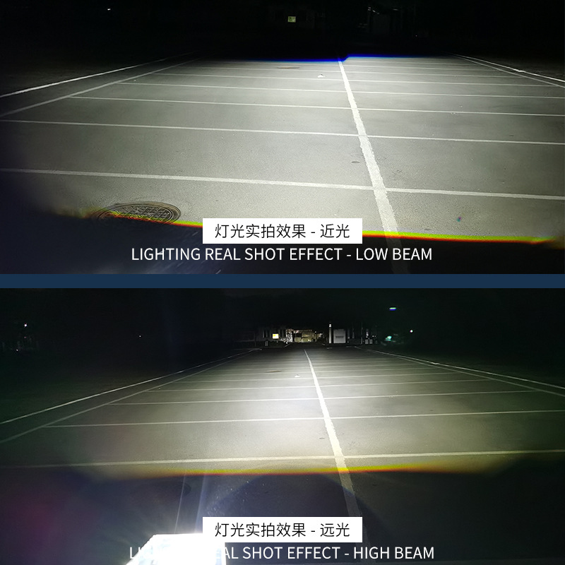 Mini lente bifocal LED no destructiva de 2,5 pulgadas, faros de coche modificados, motocicleta, luz lejana y cercana súper brillante integrada h4h7