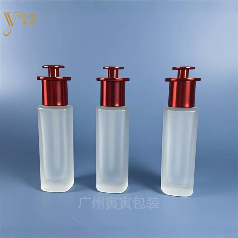 Флакон для эссенции квадратной формы 30 мл~40 мл с пипеткой-дозатором, флакон для жидкого тонального крема, флакон для косметики, стеклянный флакон