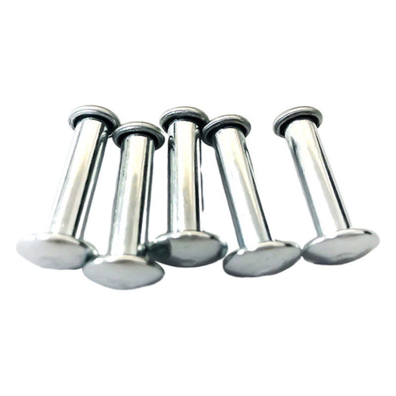 Производители напрямую для плоской круглой головки полу-полые заклепки синий цинк полые заклепки на заказ велосипед трубы-образные полые заклепки