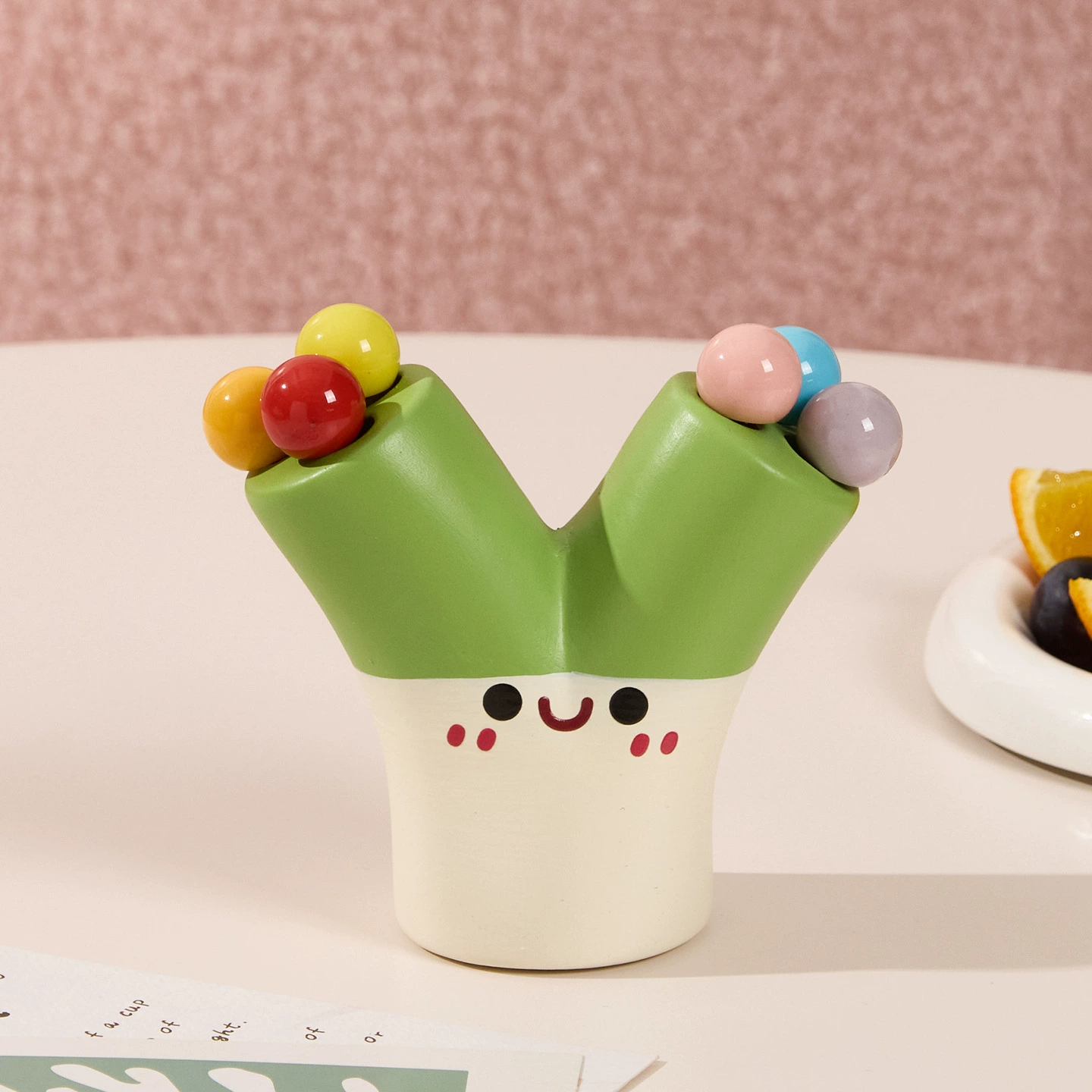 Fruit fork stainless steel, storage system, children's safe cute set, light luxury style, high-quality style