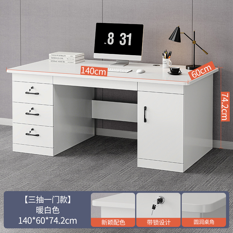 Mesa de oficina, mesa de jefe, mesa de computadora doméstica, escritorio, mesa de oficina moderna, mesa de personal, mesa, silla, mesa