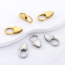 20mm大号抛光心形扣不锈钢DIY饰品配件 包链裤链爱心连接扣子挂扣