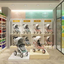 母婴店货架宠物玩具童装奶粉双面中岛展示台展示柜展架展陈商E18