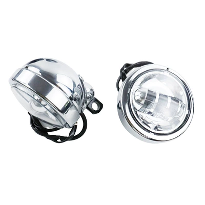 Motorcycle front windshield: Dreamer Modified Motorcycle Front - electroplating-fog-lights